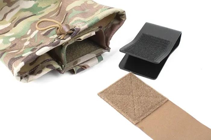 Pochette de décharge MOLLE de taille tactique d'extérieur, sac de recyclage combiné à traction rapid