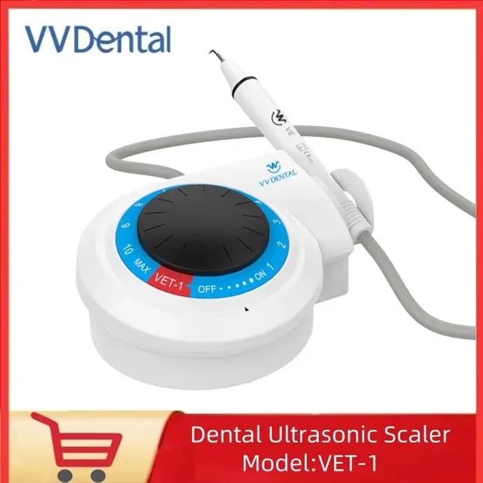 VVDental VET-1 Détartreur Ultrasonique Portable pour l'élimination profonde de la plaque et du tartre, blanchiment dentaire instantané avec pièce à main de précision