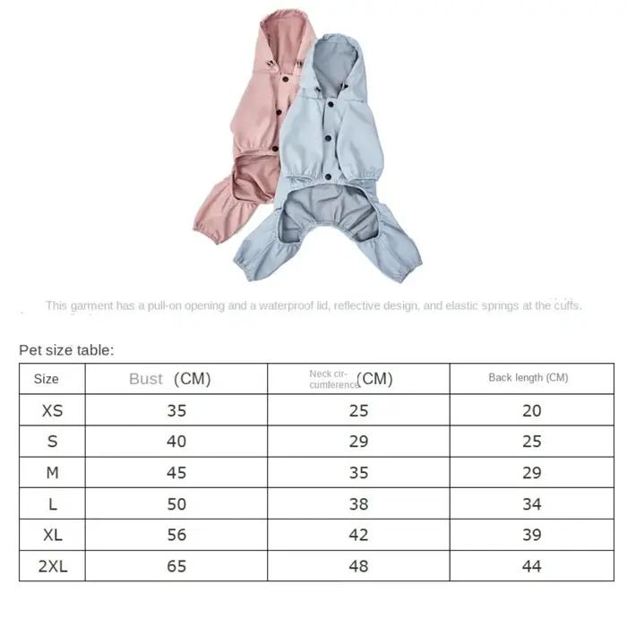 Imperméable créatif réfléchissant pour chien