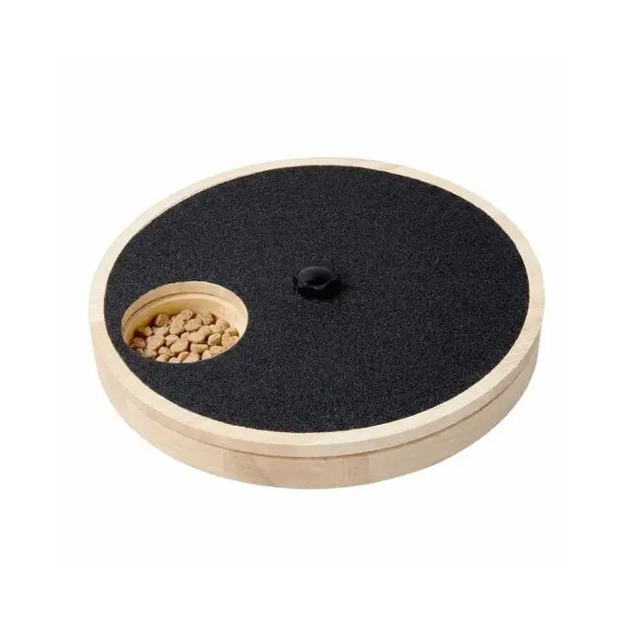 Planche à gratter rotative pour chien avec boîte à friandises et plateau de consommation lente bois durable pour chiots et chiens adultes occaions spéciales