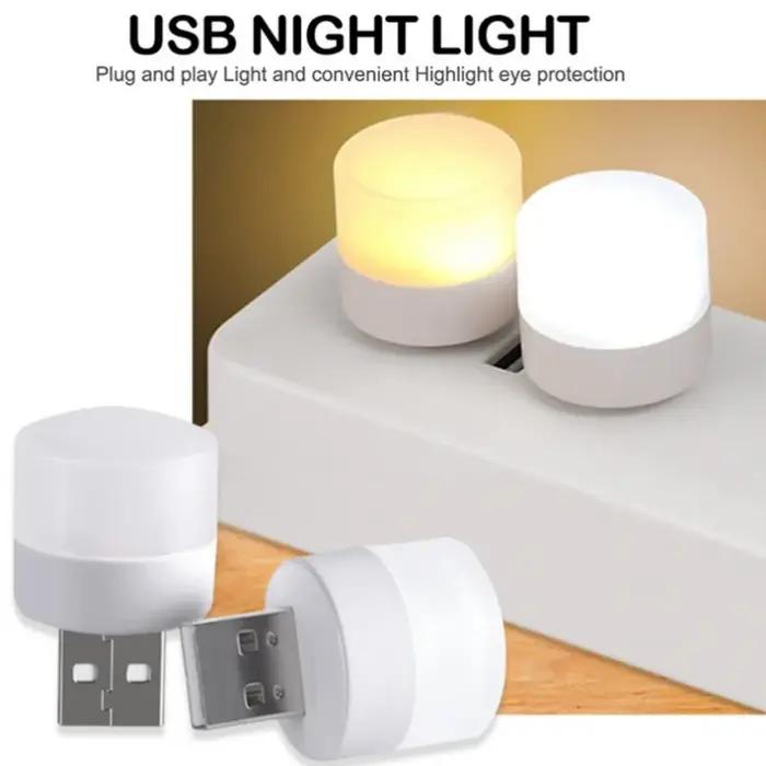 5 pièces USB LED prise lampe 1W Super lumineux Protection des yeux USB livre lumière ordinateur Mobi