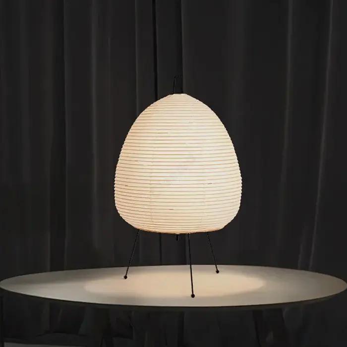 Design japonais Akari Noguchi Yong lampe de Table papier de riz lampe sur pied chambre décor à la ma