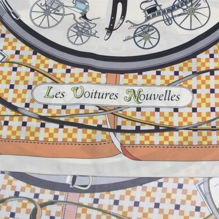Châle carré imprimé en sergé pour femme, hijabs, bandana, foulard, hijabs, hijlards de la présidence