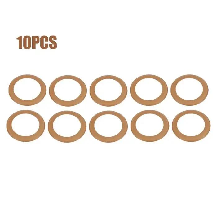 10pc compresseur d'air Piston anneau pompe Piston anneaux en caoutchouc isolé pour compresseur d'air