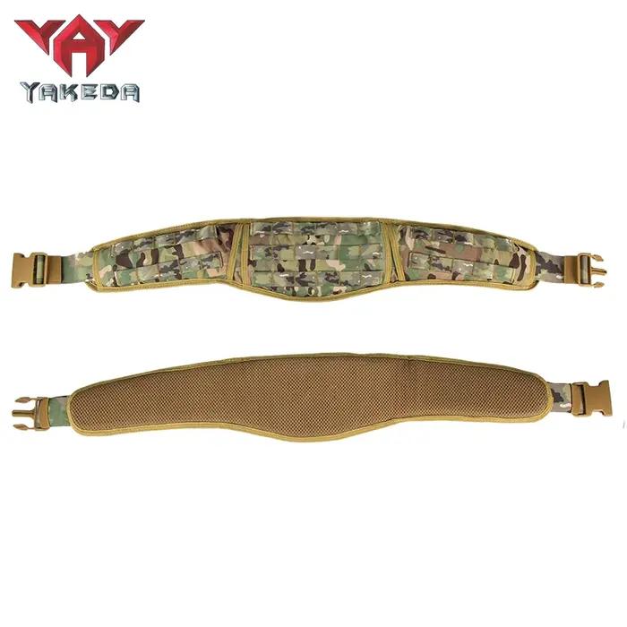 Ceinture tactique Yakeda Gear pour chasse et airsoft - Équipement professionnel noir camouflage