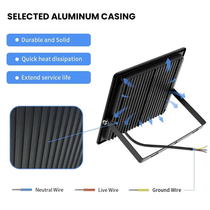 Éclairage LED IP66 réflecteur étanche LED projecteur LED extérieur pour mur jardin LED réflecteur la