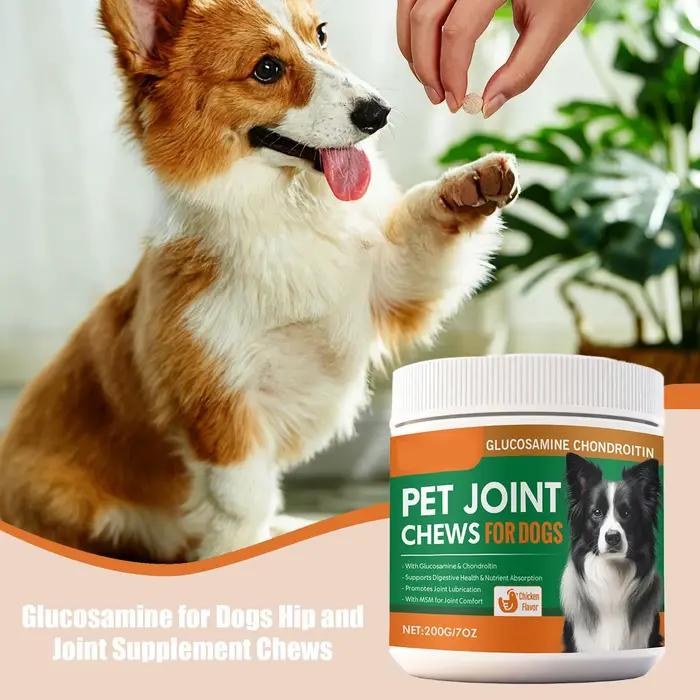 Complément Articulaire pour Chiens Comprimés à Croquer Naturellement Sains Soins Quotidiens Hanches et Articulations Occasions Spéciales