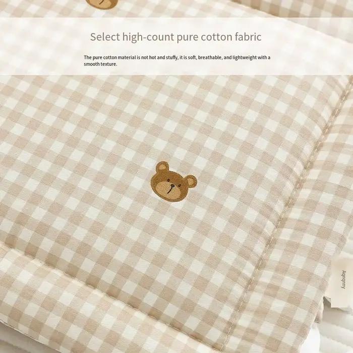 Pare-chocs de berceau doux et pur pour lit de bébé, bandes Anti-Collision pour lit de bébé, couvertu