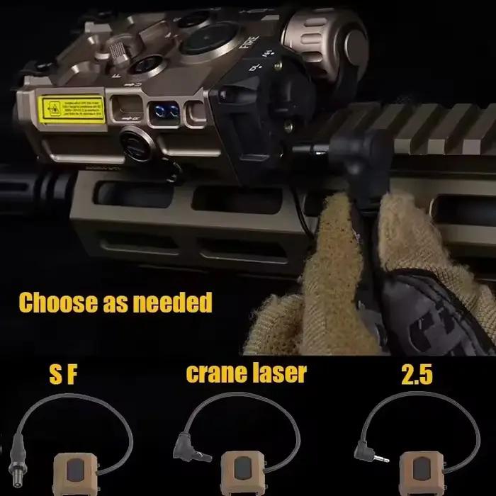 Interrupteur pression tactique léger pour laser DBAL PEQ NGAL chasse nocturne et reconnaissance