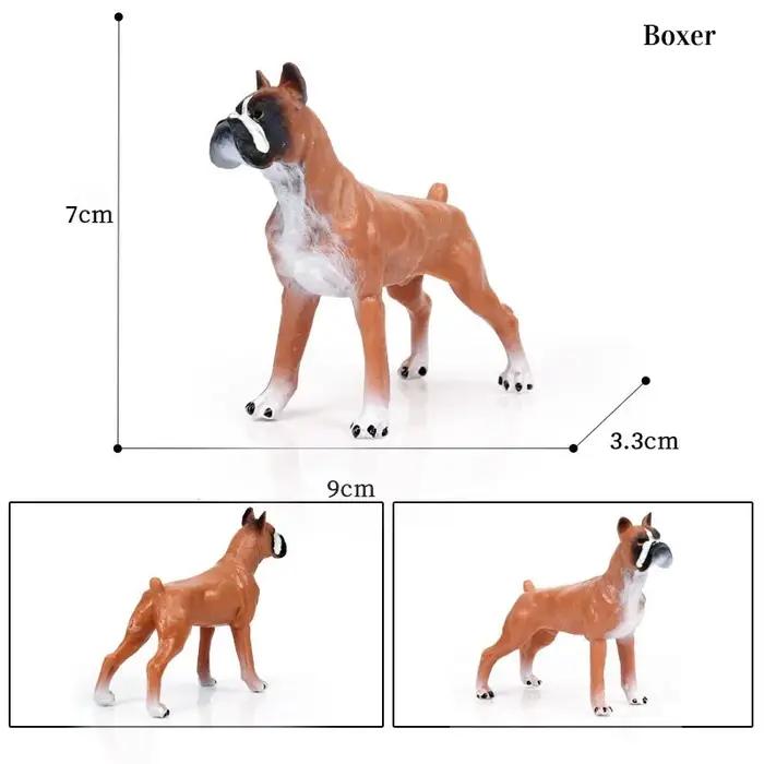 Figurines d'action miniatures pour animaux de compagnie, chien Schnauzer, bouledogue français, corgi, prellux, golden retriever, samoyed, jouet pour chiot, Auckland