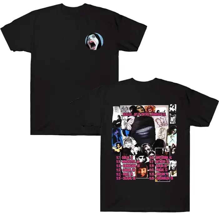 OsamaSon Tour 2025 T-shirt haute qualité coton col rond manches courtes coton T-shirt femmes hommes