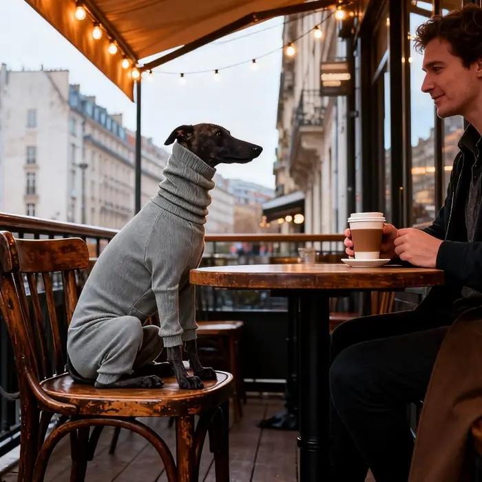 Pyjama pour chien à col roulé pour chiens de taille moyenne et grande