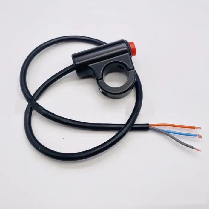 Bouton de commutation de feu de danger pour moto, véhicule électrique, Double Flash d'avertissement,