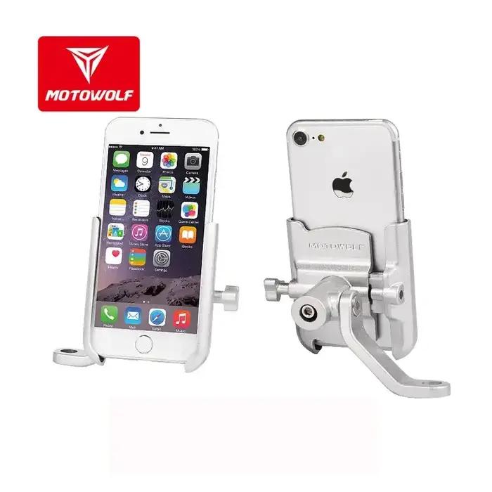 Support de téléphone pour guidon modifié de Moto en alliage d'aluminium rétroviseur universel pour smartphone occasions spéciales cyclisme