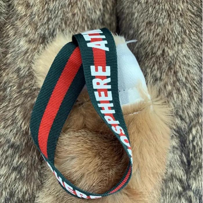 Entraînement pour chien peau de lapin avec aboiement