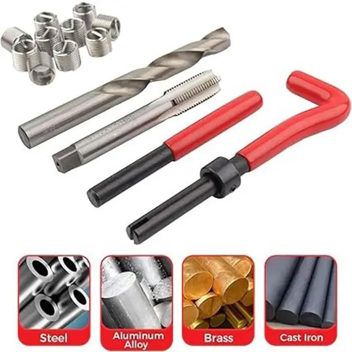 UNC UNF kit de réparation de filetage américain 1/4 5/16 3/8 7/16 1/2, pour la restauration de la cl