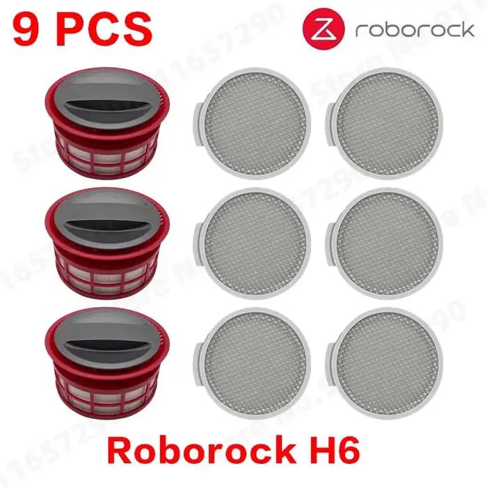 Roborock H6 HEPA Post filtre pièces de rechange aspirateur à main sans fil remplacement balayeuse sacs à poussière acces