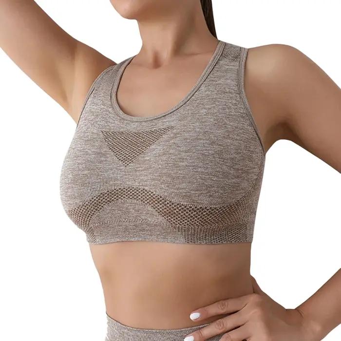 Femmes sport soutiens-gorge Yoga haut gilet haute antichoc séchage rapide