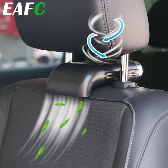 EAFC Mini siège de voiture arrière USB ventilateur pliable silencieux 3 vitesses réglable universel