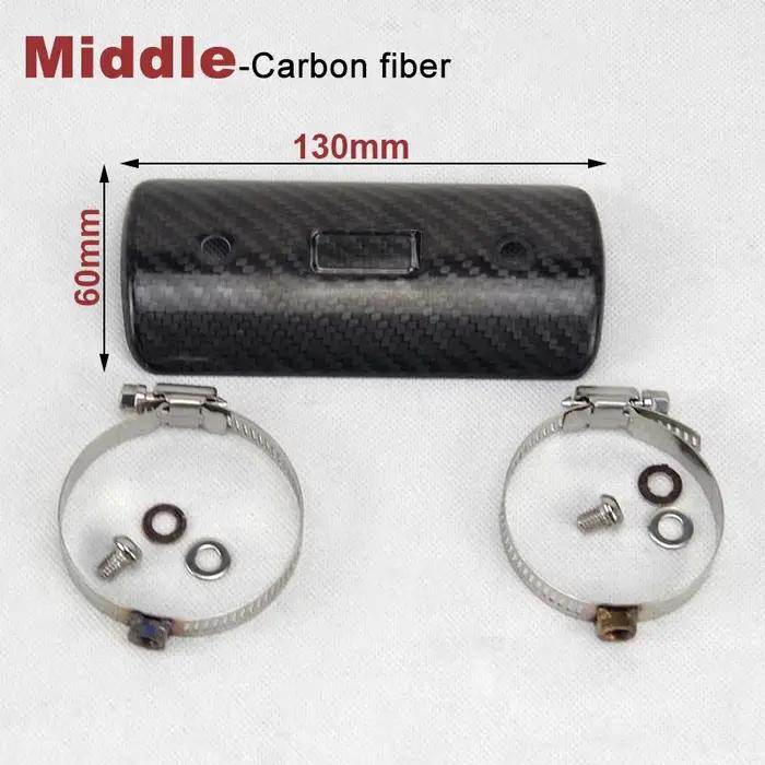 Protégeur d'échappement en fibre de carbone universel pour motos protection anti-brûlure résistance thermique haute qualité matériaux durables et élégants disponibles en plusieurs couleurs