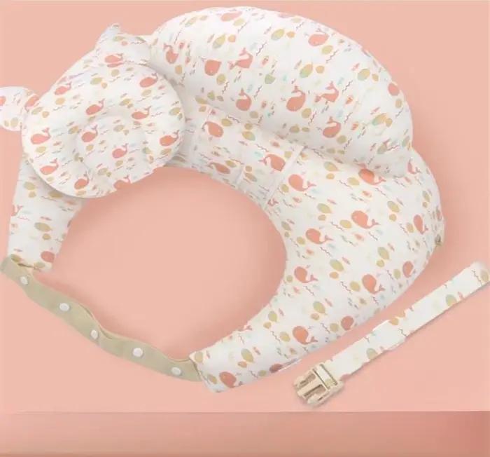 Oreiller d'allaitement multifonction licou avec bandoulière dessin animé pour nouveau-né support bébé occasions spéciales allaitement sommeil