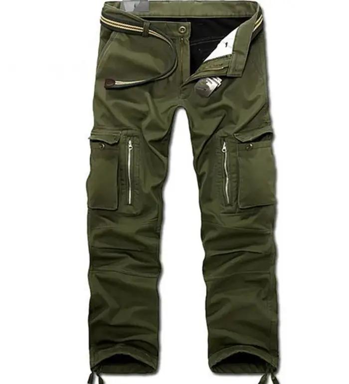 Pantalon cargo militaire polaire épaisse taille 40 pour chasse hivernale homme grand