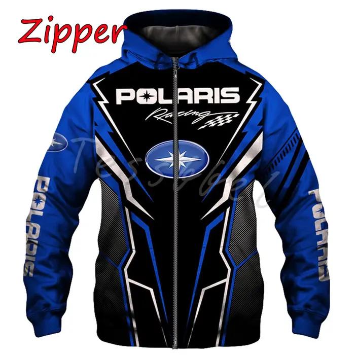 2025-26 Polaris Racing Rzr motoneige mode décontracté sweat à capuche zippé haut offre spéciale homm
