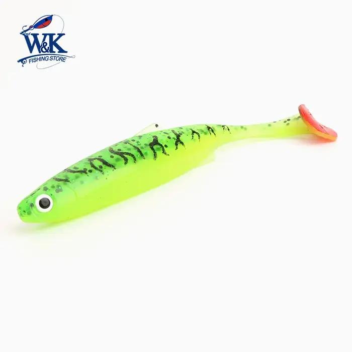 Leurre flottant souple avec queue de pagaie, appât Élidéal pour la pêche au brochet ou au sandre, 10