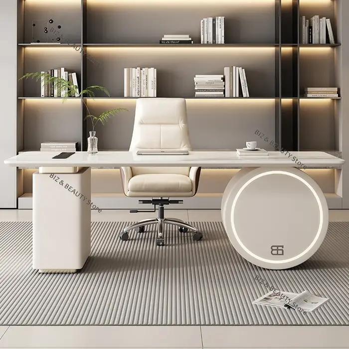 Bureau de conseil de Style crème, Table médicale, Design de réception, bureau moderne, Accent, mobil