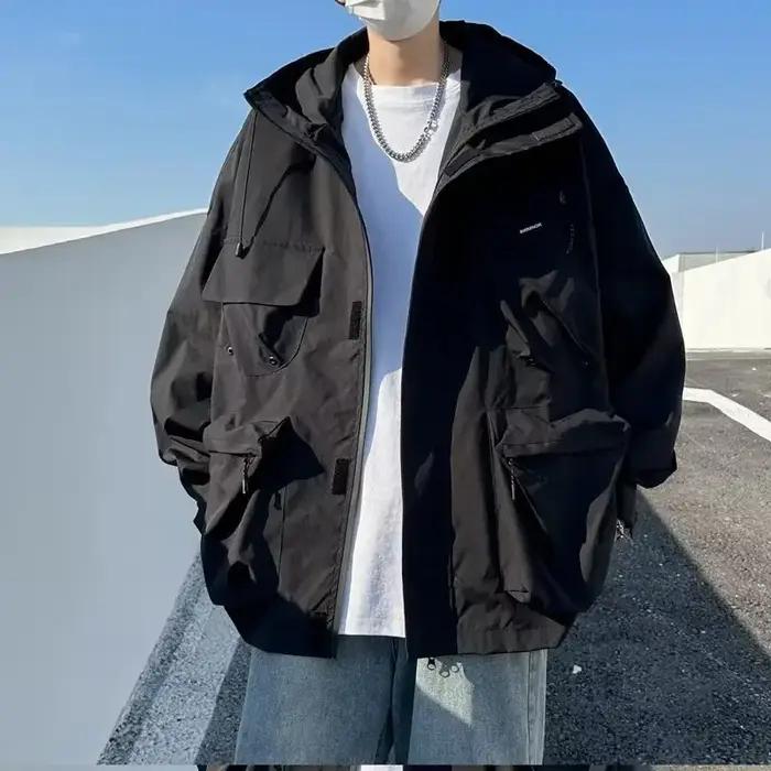 Veste imperméable de style japonais pour hommes