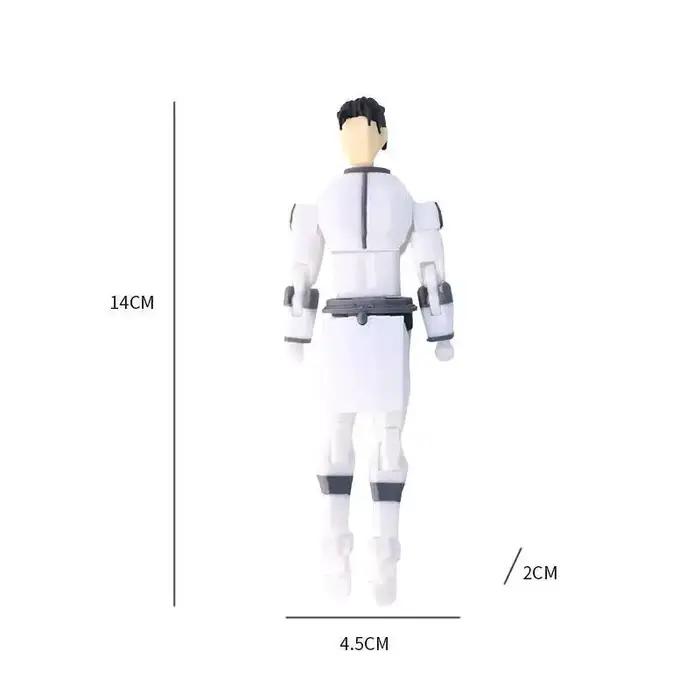 Figurine d'action personnalisée T13 Dummy13 imprimée en 3D, multi-articulée, transformable, avec masque bleu, jouet imprimé en 3D
