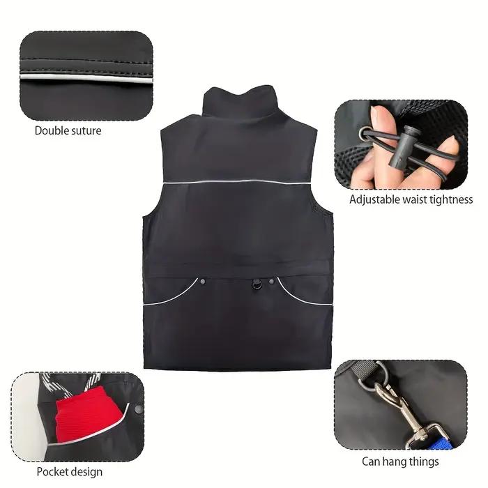 Vêtements d'entraînement pour chien en tissu oxford et lin résistants à l'usure et aux rayures pour chiens actifs occasions spéciales