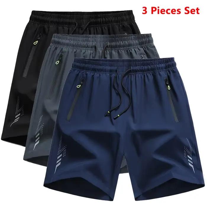 3 pièces nouveaux Shorts de course hommes
