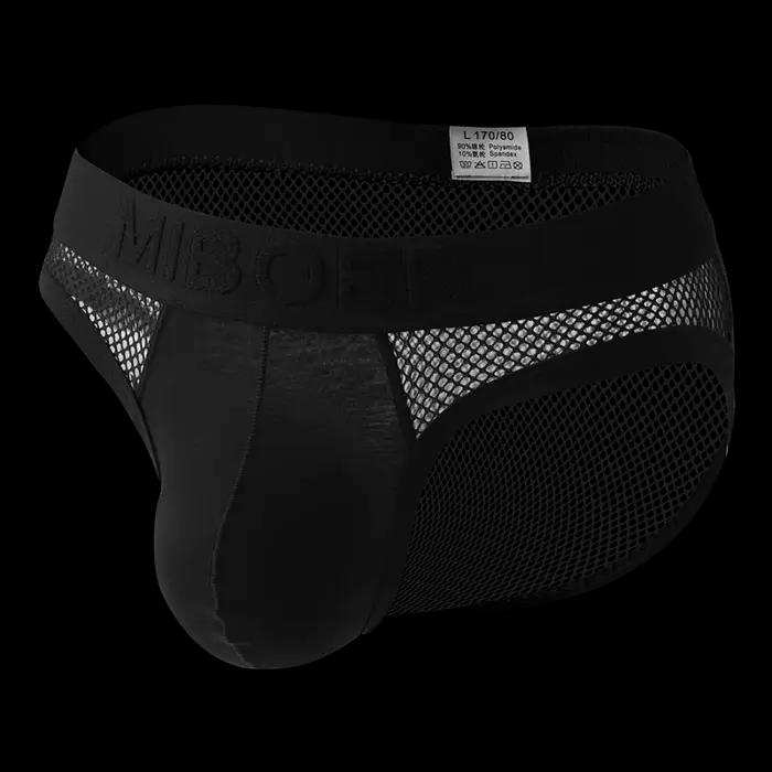 MIBOER Caleçons bas pour hommes respirants et extensibles avec empiècements en maille, ceinture à lo