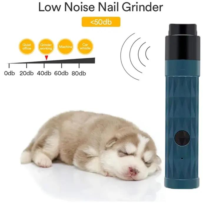 Coupe-ongles électrique pour chien avec lumière LED