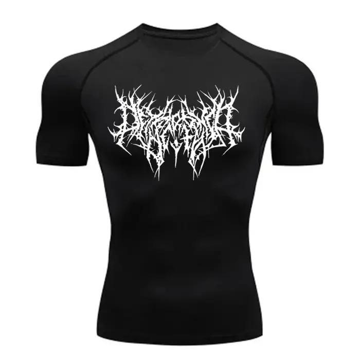 T-shirt de sport à séchage rapide pour homme, t-shirt de compression, maillot de fitness, t-shirts d