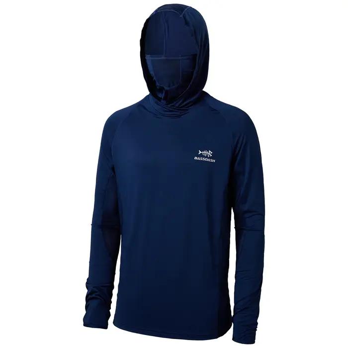 Bassdash UPF 50+ Chemise de pêche à manches longues pour homme avec masque
