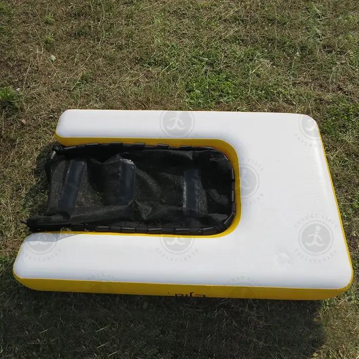 Dock flottant gonflable pour piscine d'eau pour chien d'été