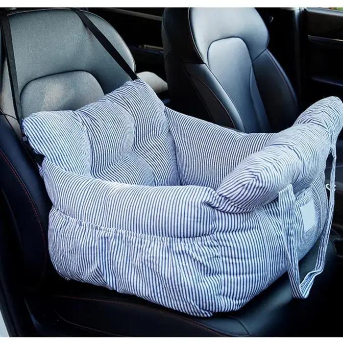 Siège auto pour chien avec ceinture de sécurité – Lit de voiture antidérapant pour petits chiens