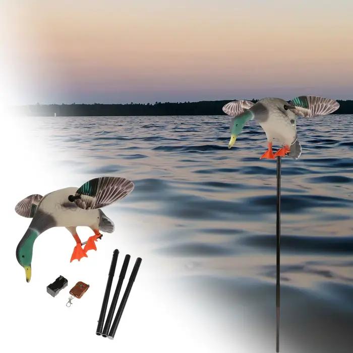 Leurre canard volant télécommandé colvert réaliste 3D sans batterie, équipement chasse extérieur
