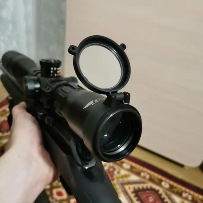 Protection de lunette de visée rapide 30-69mm transparente pour chasse nocturne et télescope