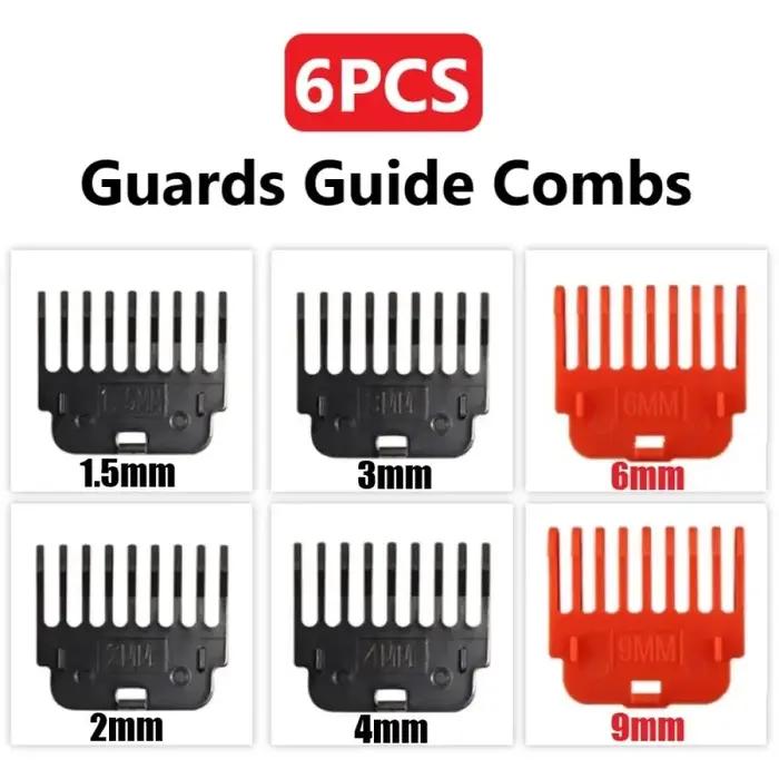 6 pièces T9 tondeuse à cheveux gardes Guide peignes