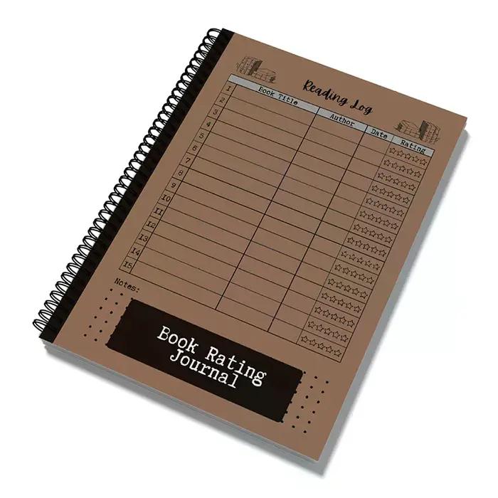 Journal de lecture compact - Suivez vos progrès avec des évaluations de livres, des notes et des listes - Cadeau idéal pour les amateurs de livres et les lecteurs voraces