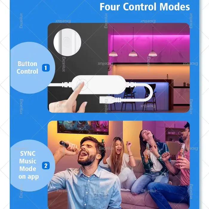 Zigbee-Contrôleur de bande LED RVB RGBW intelligent, variateur de contrôleur WiFi Tuya, Alexa Google