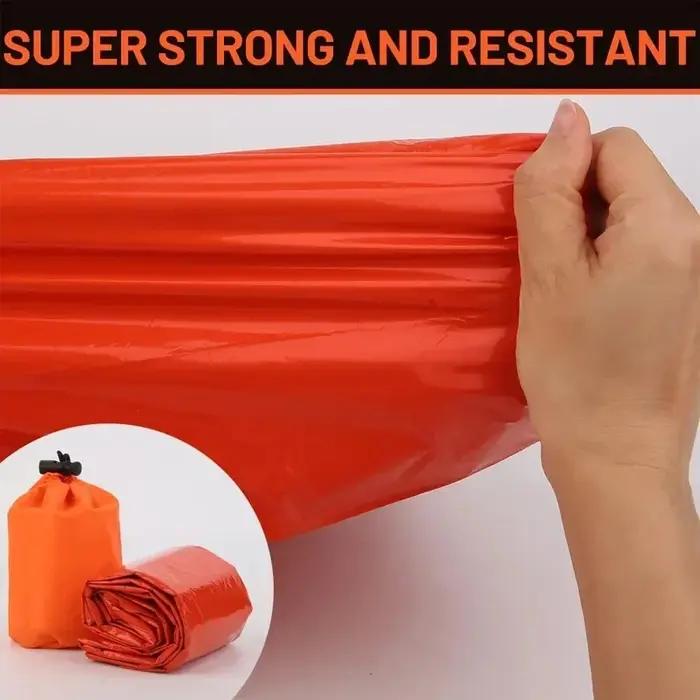 Sac de couchage de survie d'urgence couverture thermique imperméable portable couverture en Mylar équipement de premiers secours camping randonnée chasse