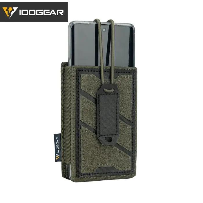 Pochette téléphone tactique IDOGEAR avec port de charge - Porte-magazine MOLLE ajustable 3588