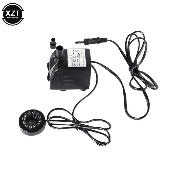 Pompe SubSN avec Filtre Précieux pour Poisson, Lumière LED, Fontaine d'Aquarium, Prise UE, AC 220V,