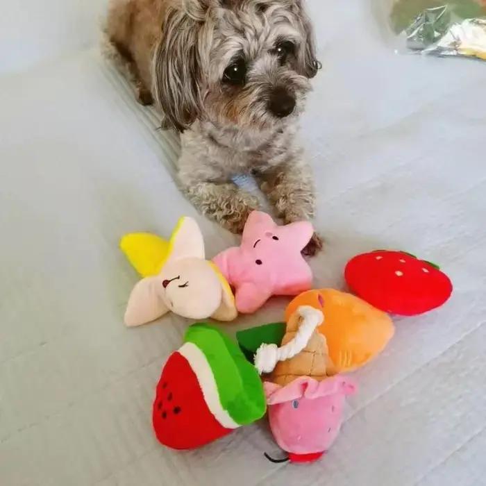 Jouet pour chien en peluche résistant aux morsures