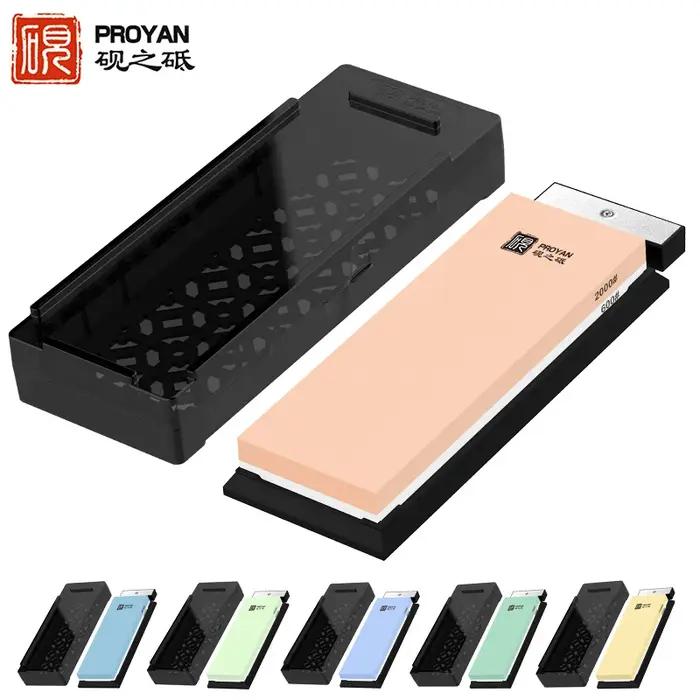PROYAN – pierre à aiguiser professionnelle 240 – 10000 #, Whetstone, avec boîte, affûteur de couteau