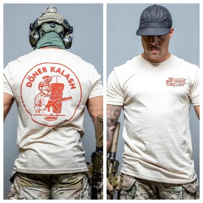 T-shirt décontracté Brothers in Arms AMMO style artistique militaire tactique pour hommes et femmes nouvelle collection 2026 coton drap fin pour tous les jours et les occasions spéciales